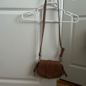 Rachel Zoe Tan Leather Crossbody Bag